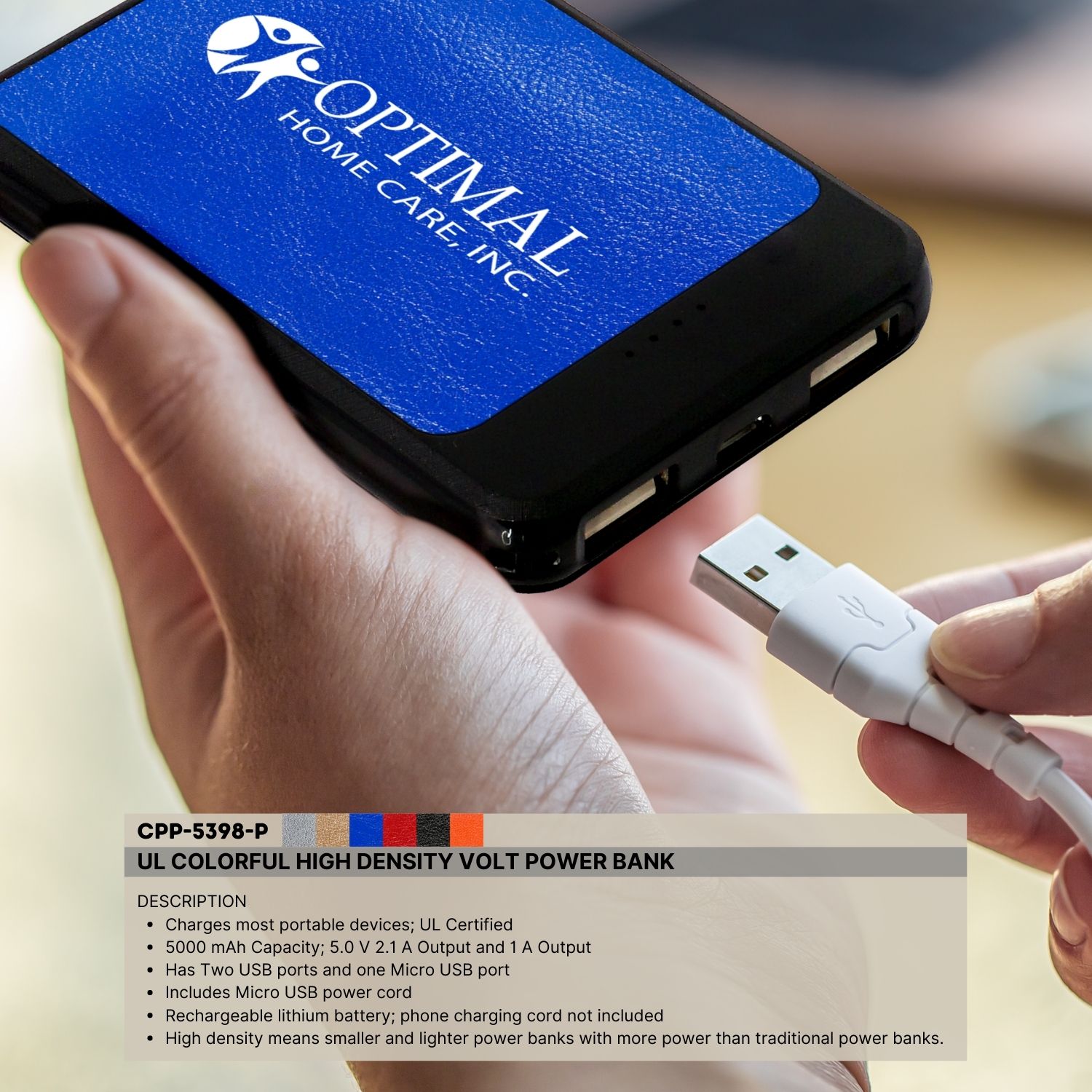 UL Colorful High Density Volt Power Bank 1