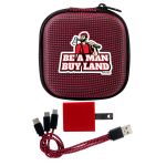 Textured Wall Charging Set - Red Textured Wall Charging Set - Red
