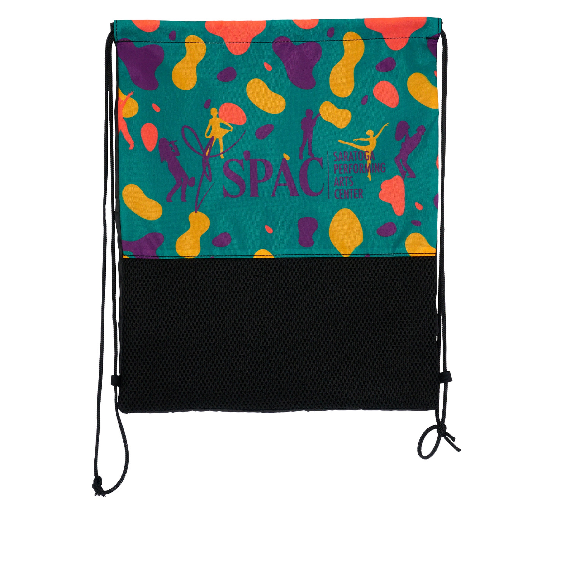 Full Color Mesh Bottom Drawstring Backpack 1