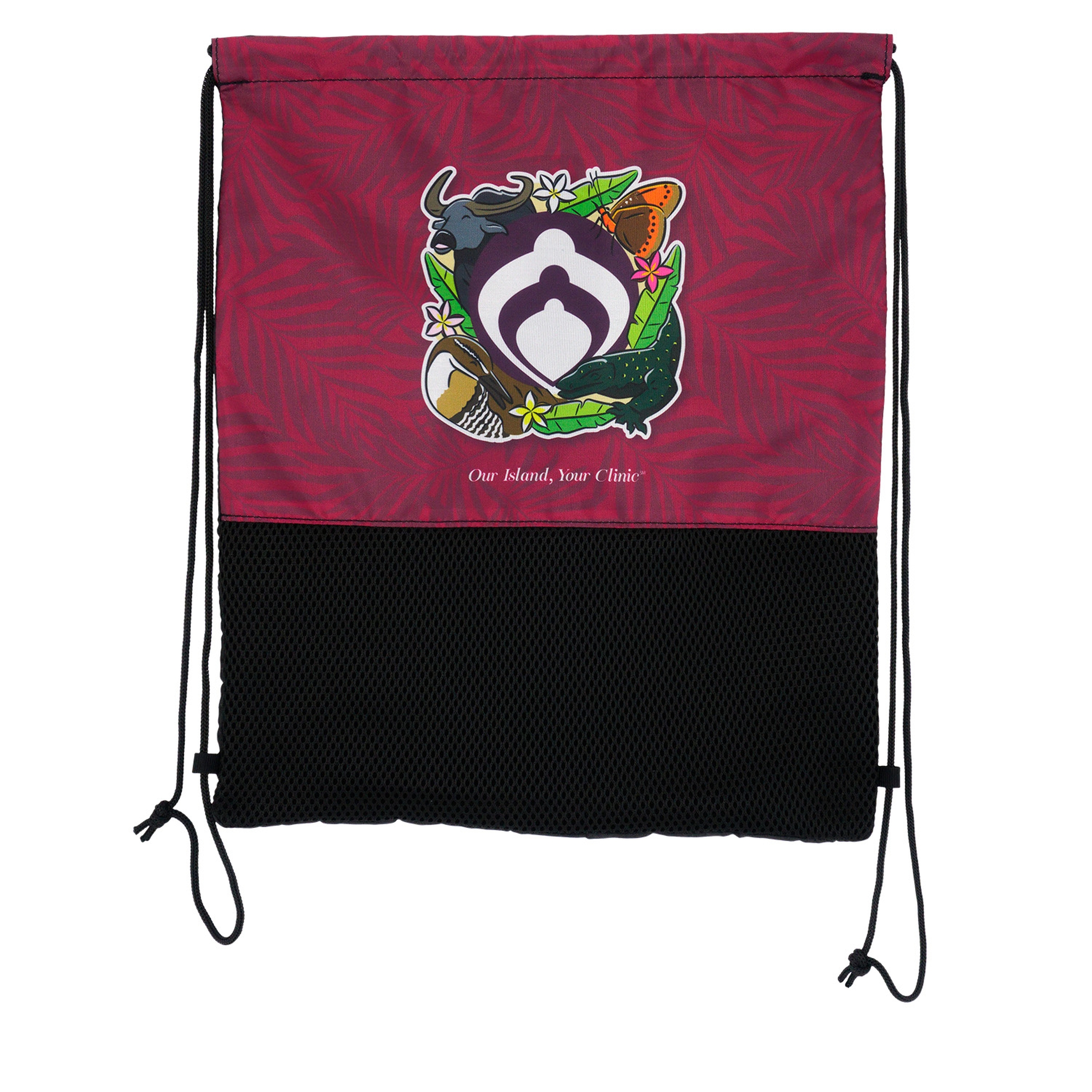 Full Color Mesh Bottom Drawstring Backpack 1