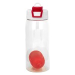 Two Tone Pop Up 25 oz. Recycled Bottle with Floating Infuser - red Two Tone Pop Up 25 oz. Recycled Bottle with Floating Infuser - red