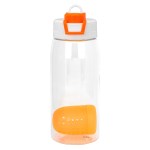 Two Tone Pop Up 25 oz. Recycled Bottle with Floating Infuser - orange Two Tone Pop Up 25 oz. Recycled Bottle with Floating Infuser - orange