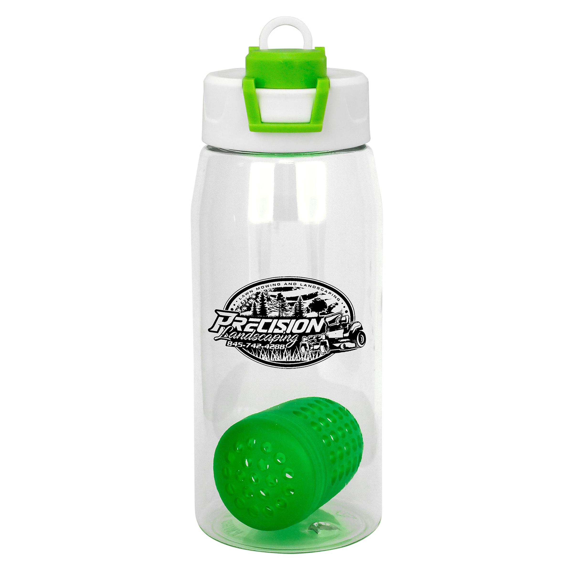 Two Tone Pop Up 25 oz. Recycled Bottle with Floating Infuser 1