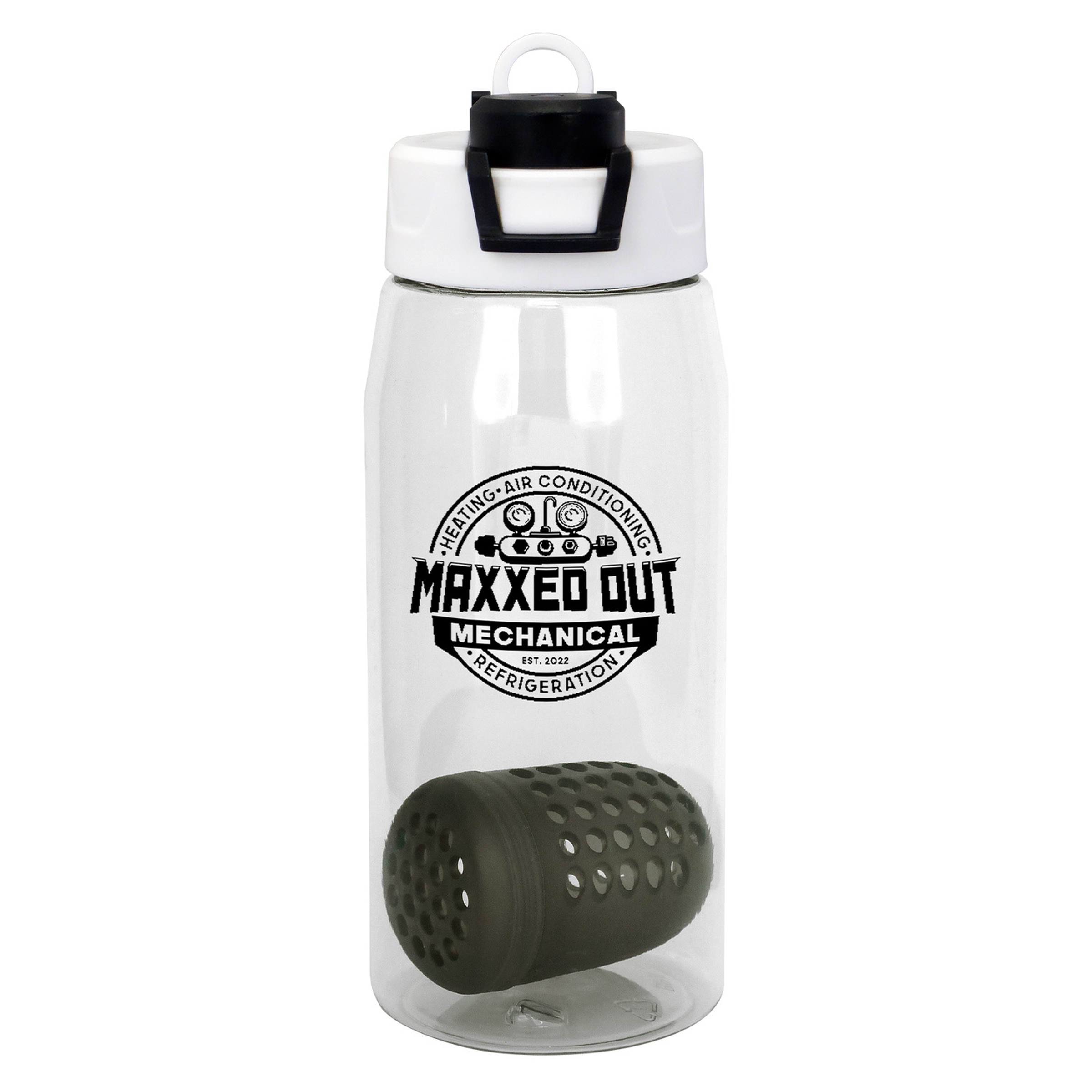 Two Tone Pop Up 25 oz. Recycled Bottle with Floating Infuser 1