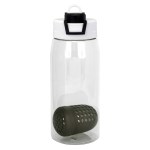 Two Tone Pop Up 25 oz. Recycled Bottle with Floating Infuser - black Two Tone Pop Up 25 oz. Recycled Bottle with Floating Infuser - black