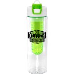 Two Tone Pop Up 24 oz. Recycled Bottle with Infuser - green Two Tone Pop Up 24 oz. Recycled Bottle with Infuser - green