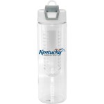 Two Tone Pop Up 24 oz. Recycled Bottle with Infuser - gray Two Tone Pop Up 24 oz. Recycled Bottle with Infuser - gray