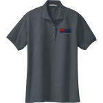 Port Authority® Ladies Silk Touch™ Polo - Steel Grey Port Authority® Ladies Silk Touch™ Polo - Steel Grey
