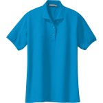 Port Authority® Ladies Silk Touch™ Polo - Turquoise Port Authority® Ladies Silk Touch™ Polo - Turquoise