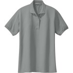 Port Authority® Ladies Silk Touch™ Polo - Cool Grey Port Authority® Ladies Silk Touch™ Polo - Cool Grey