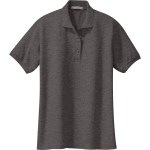 Port Authority® Ladies Silk Touch™ Polo - Charcoal Grey Heather Port Authority® Ladies Silk Touch™ Polo - Charcoal Grey Heather