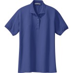 Port Authority® Ladies Silk Touch™ Polo - Mediterranean Blue Port Authority® Ladies Silk Touch™ Polo - Mediterranean Blue