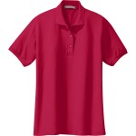 Port Authority® Ladies Silk Touch™ Polo - Red Port Authority® Ladies Silk Touch™ Polo - Red