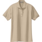 Port Authority® Ladies Silk Touch™ Polo - Stone Beige Port Authority® Ladies Silk Touch™ Polo - Stone Beige