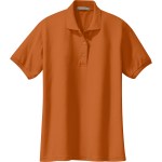 Port Authority® Ladies Silk Touch™ Polo - Texas Orange Port Authority® Ladies Silk Touch™ Polo - Texas Orange