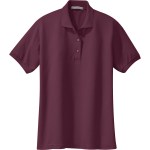 Port Authority® Ladies Silk Touch™ Polo - Maroon Port Authority® Ladies Silk Touch™ Polo - Maroon