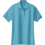 Port Authority® Ladies Silk Touch™ Polo - Maui Blue Port Authority® Ladies Silk Touch™ Polo - Maui Blue