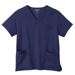 Jockey Scrubs Unisex Four Pocket Top - navy- Jockey Scrubs Unisex Four Pocket Top - navy-