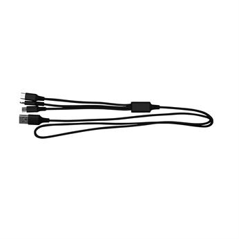 3' Metallic 3-in-1 Cable with Type C USB 1