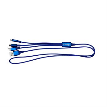 3' Metallic 3-in-1 Cable with Type C USB 1
