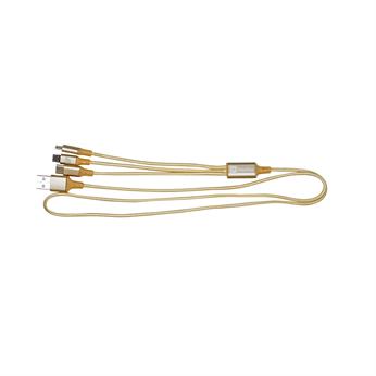 3' Metallic 3-in-1 Cable with Type C USB 1