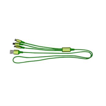 3' Metallic 3-in-1 Cable with Type C USB 1