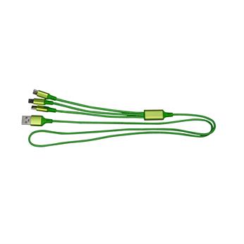 3' Metallic 3-in-1 Cable with Type C USB 1