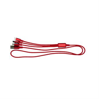 3' Metallic 3-in-1 Cable with Type C USB 1