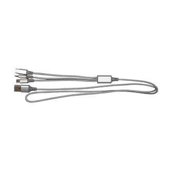 3' Metallic 3-in-1 Cable with Type C USB 1