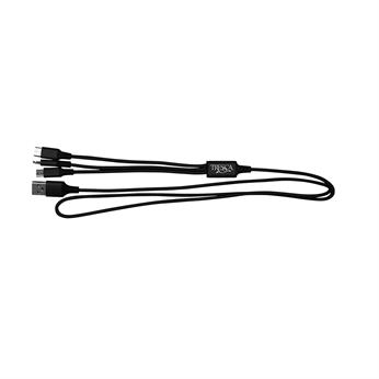 3' Metallic 3-in-1 Cable with Type C USB 1
