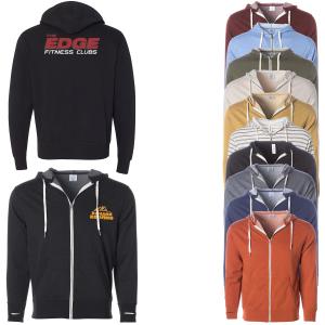 Unisex Heather French Terry Zip Hooded Sweatshirt 1 Unisex Heather French Terry Zip Hooded Sweatshirt 1