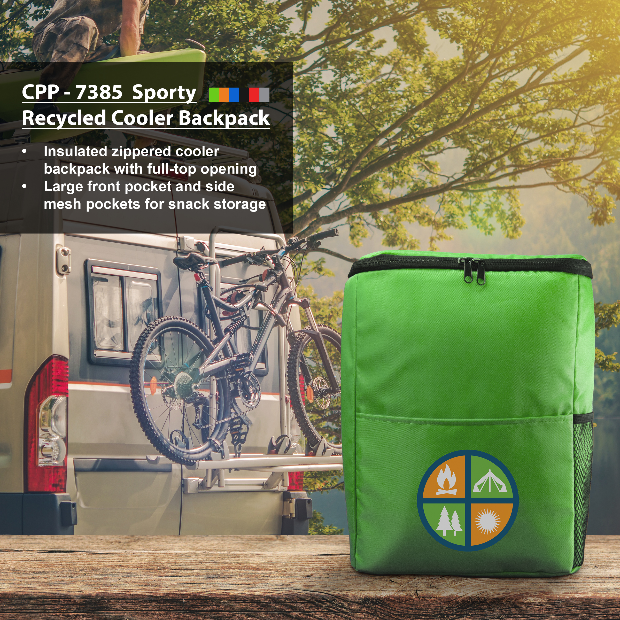 Sporty Recycled Cooler Backpack 1
