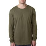 Next Level Men's Cotton Long-Sleeve Crew - Military Green Next Level Men's Cotton Long-Sleeve Crew - Military Green
