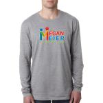 Next Level Men's Cotton Long-Sleeve Crew - Heather Gray Next Level Men's Cotton Long-Sleeve Crew - Heather Gray