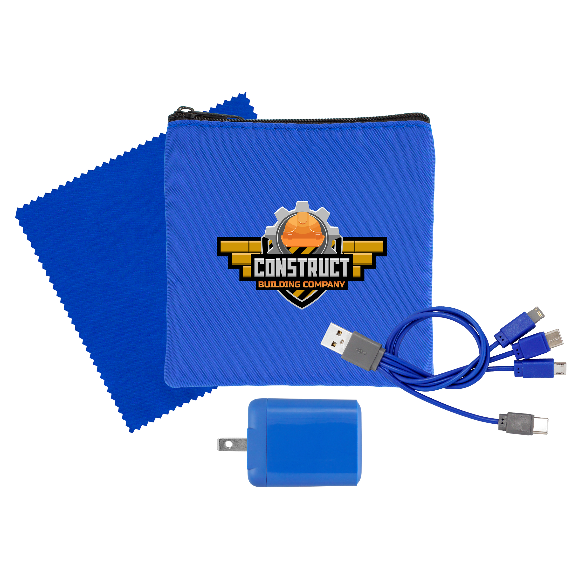RPET Fast Charger, Cable & Cloth Kit 1