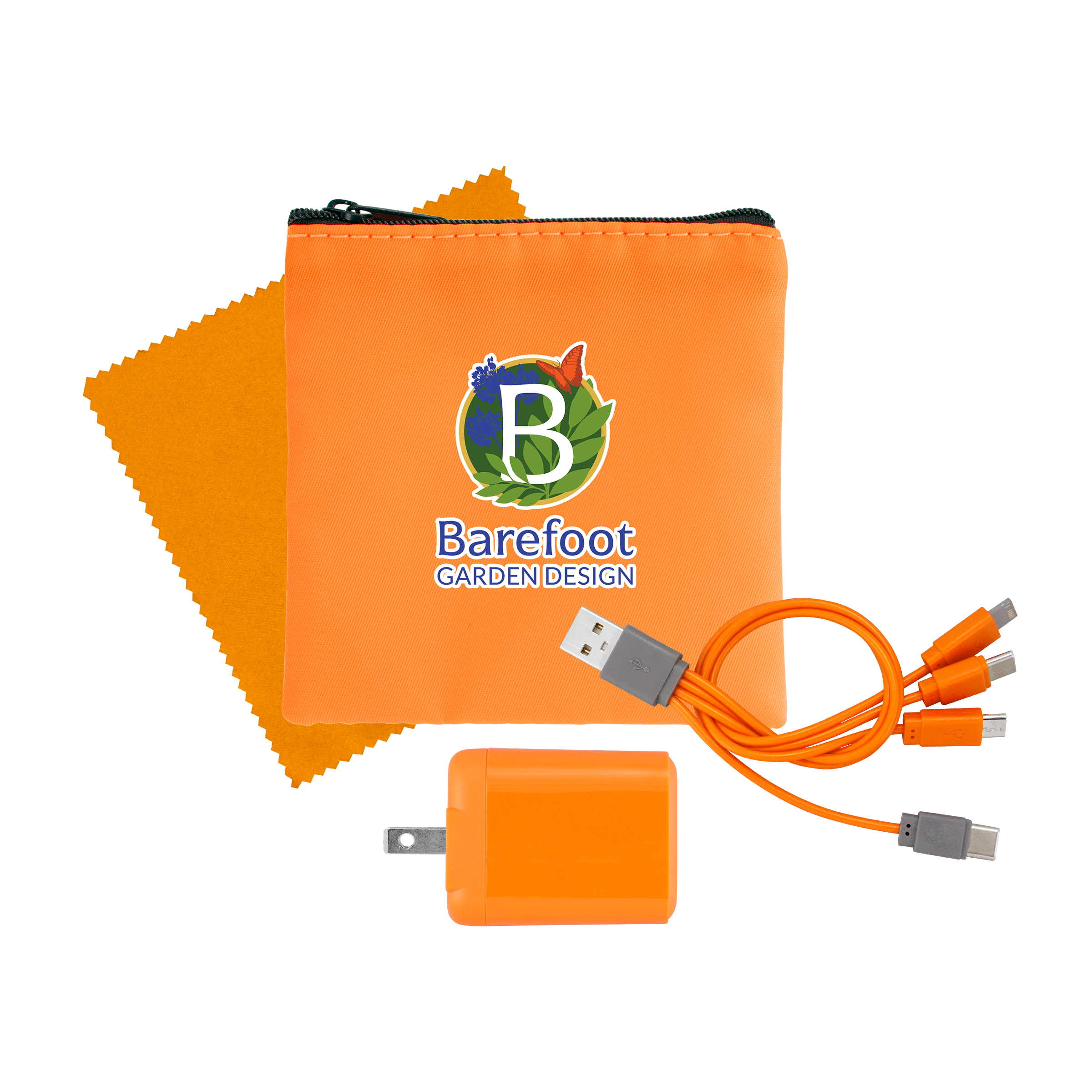 RPET Fast Charger, Cable & Cloth Kit 1