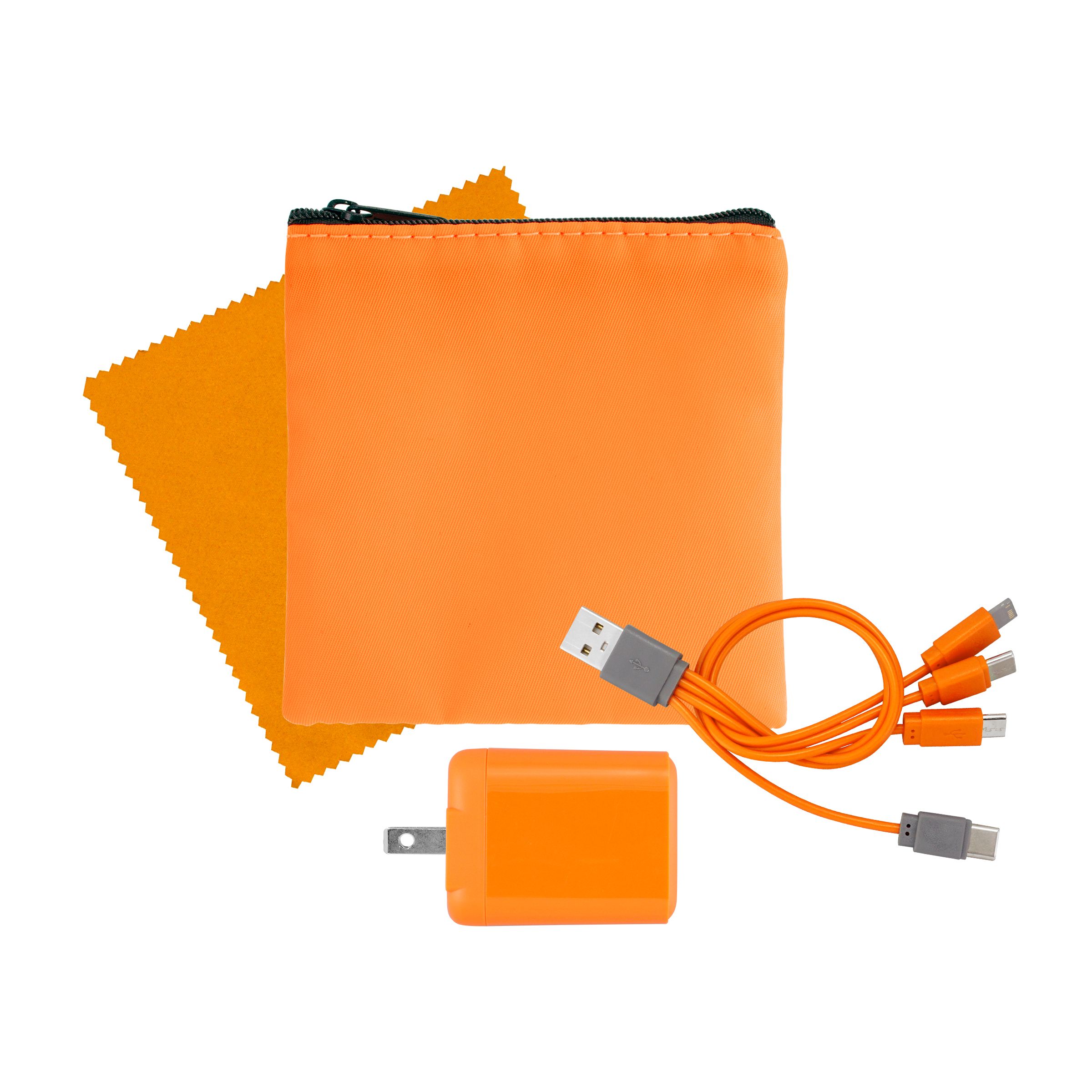 RPET Fast Charger, Cable & Cloth Kit 1
