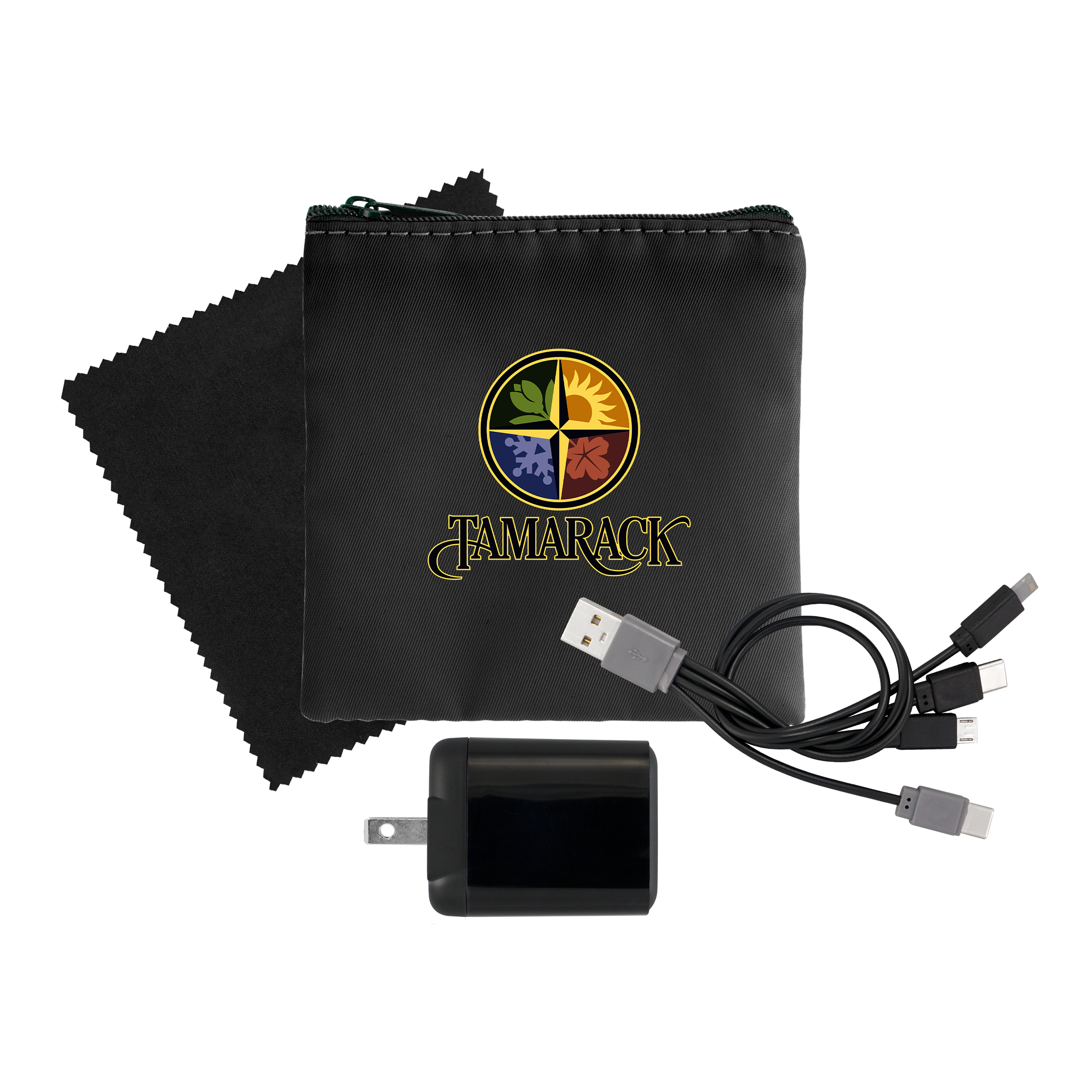 RPET Fast Charger, Cable & Cloth Kit 1