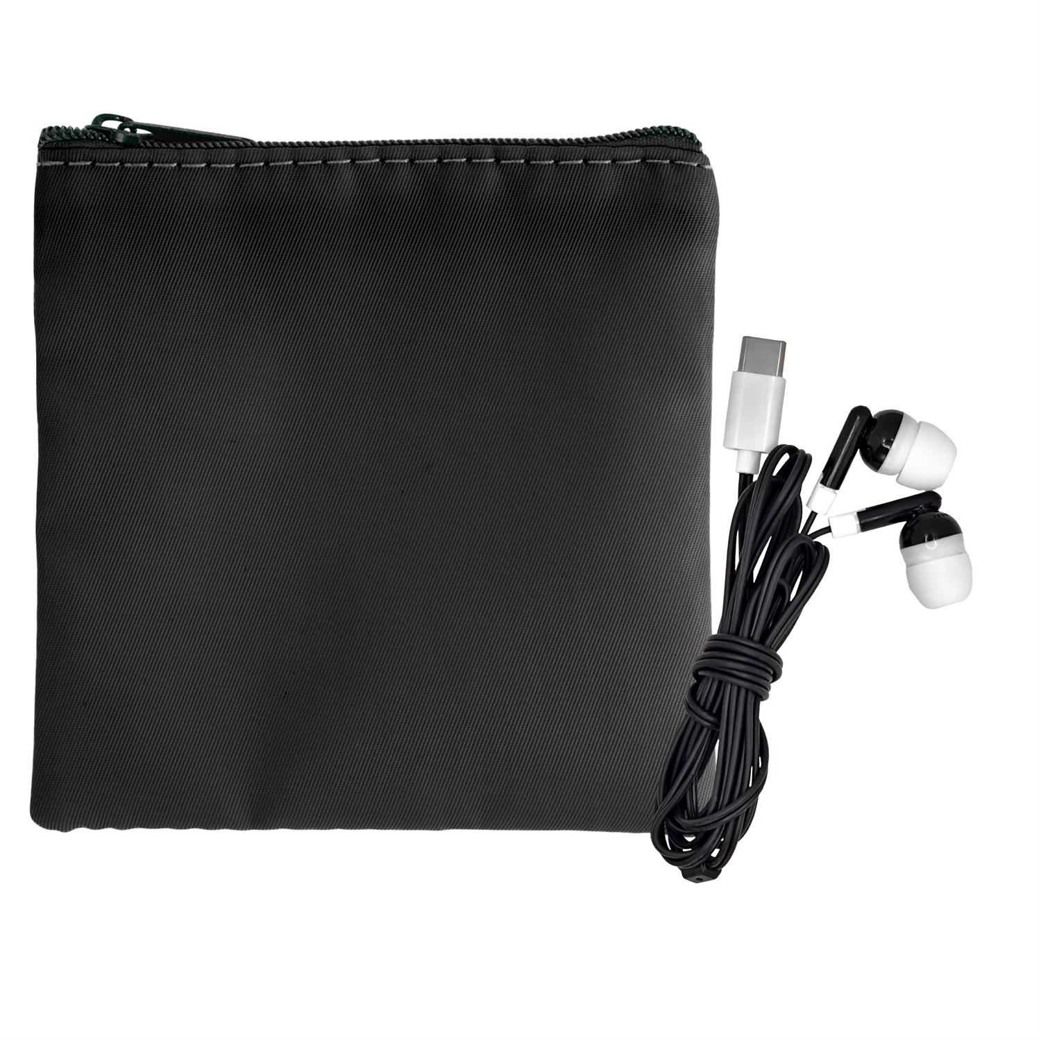 Colorful RPET Ear Bud Pouch 1