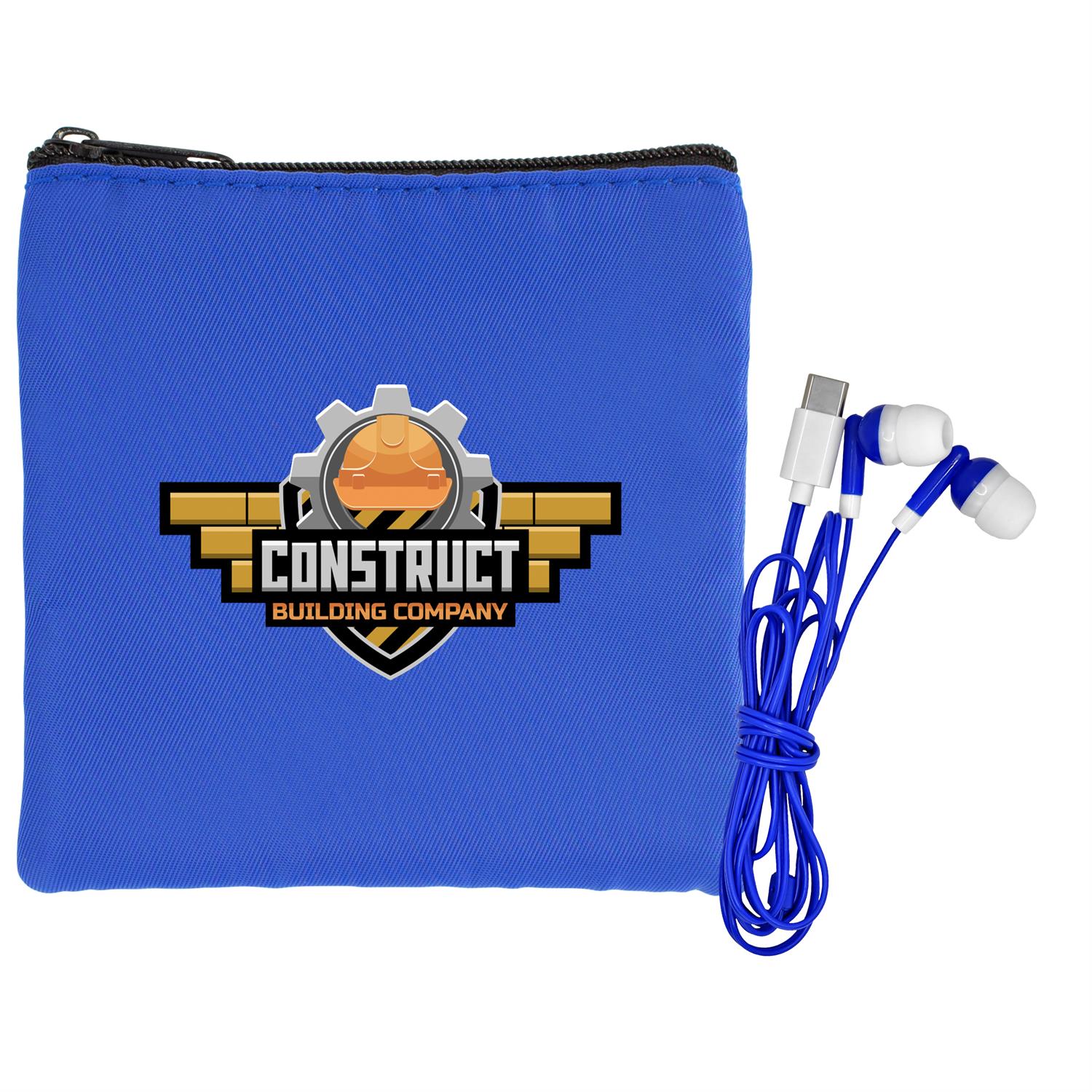 Colorful RPET Ear Bud Pouch 1