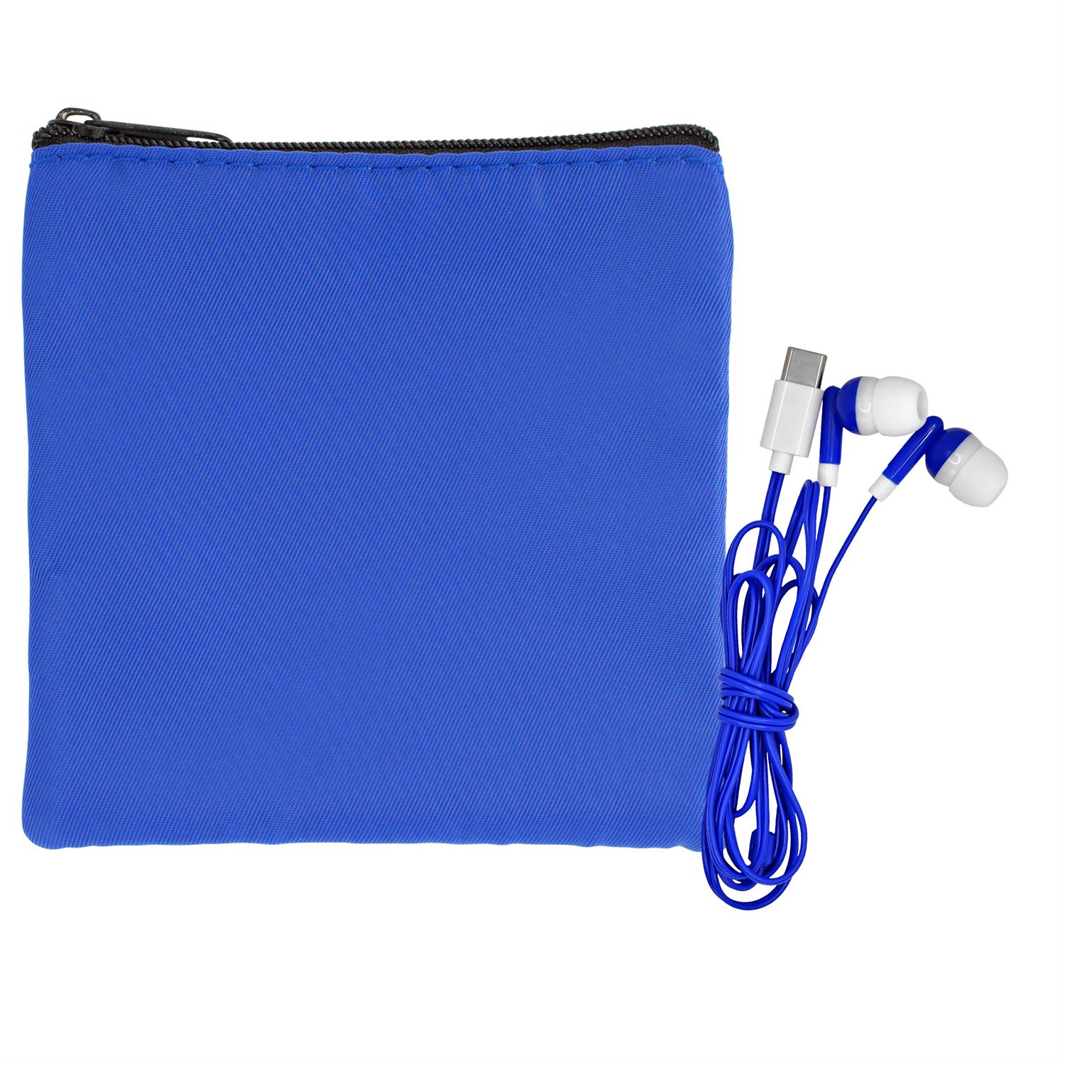 Colorful RPET Ear Bud Pouch 1