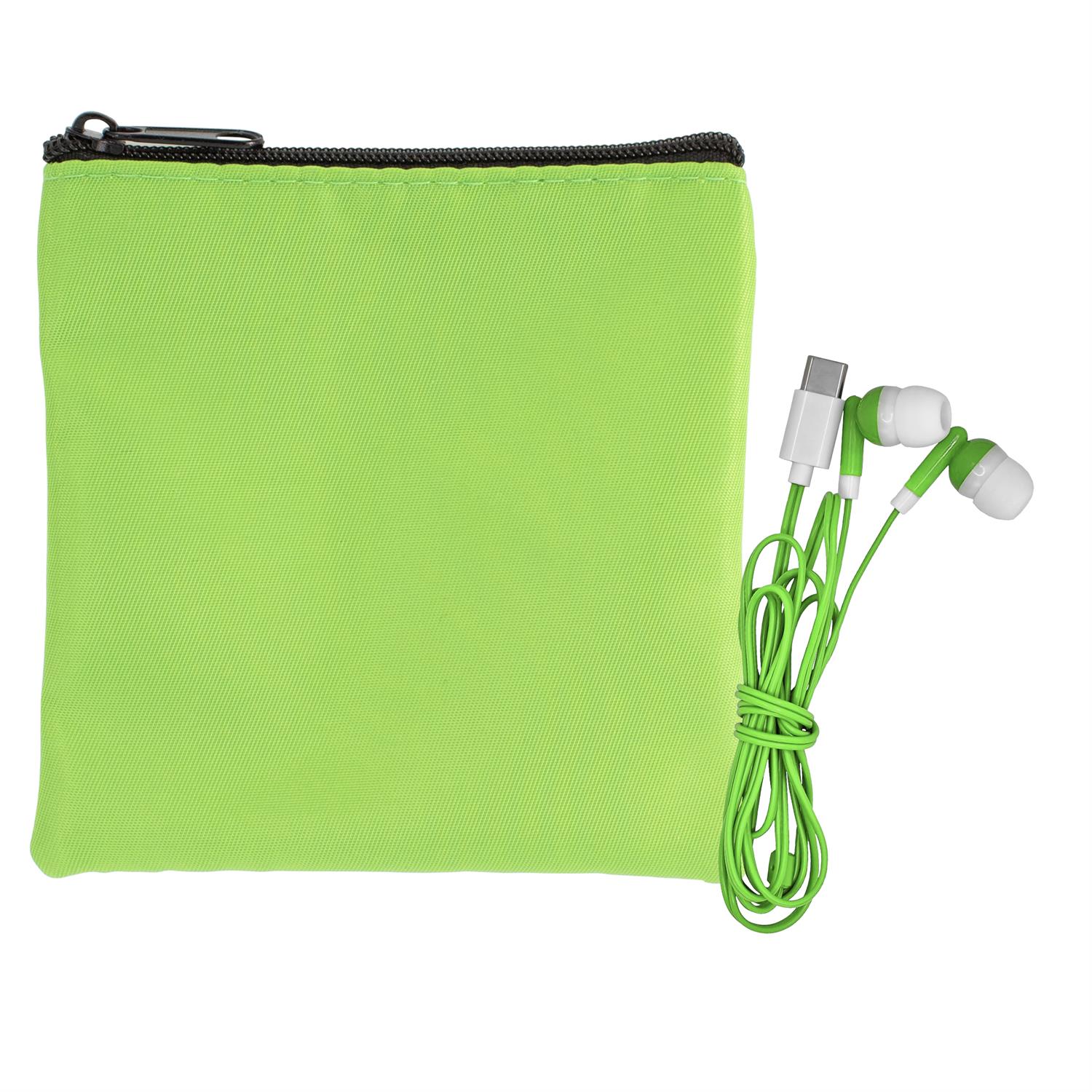 Colorful RPET Ear Bud Pouch 1