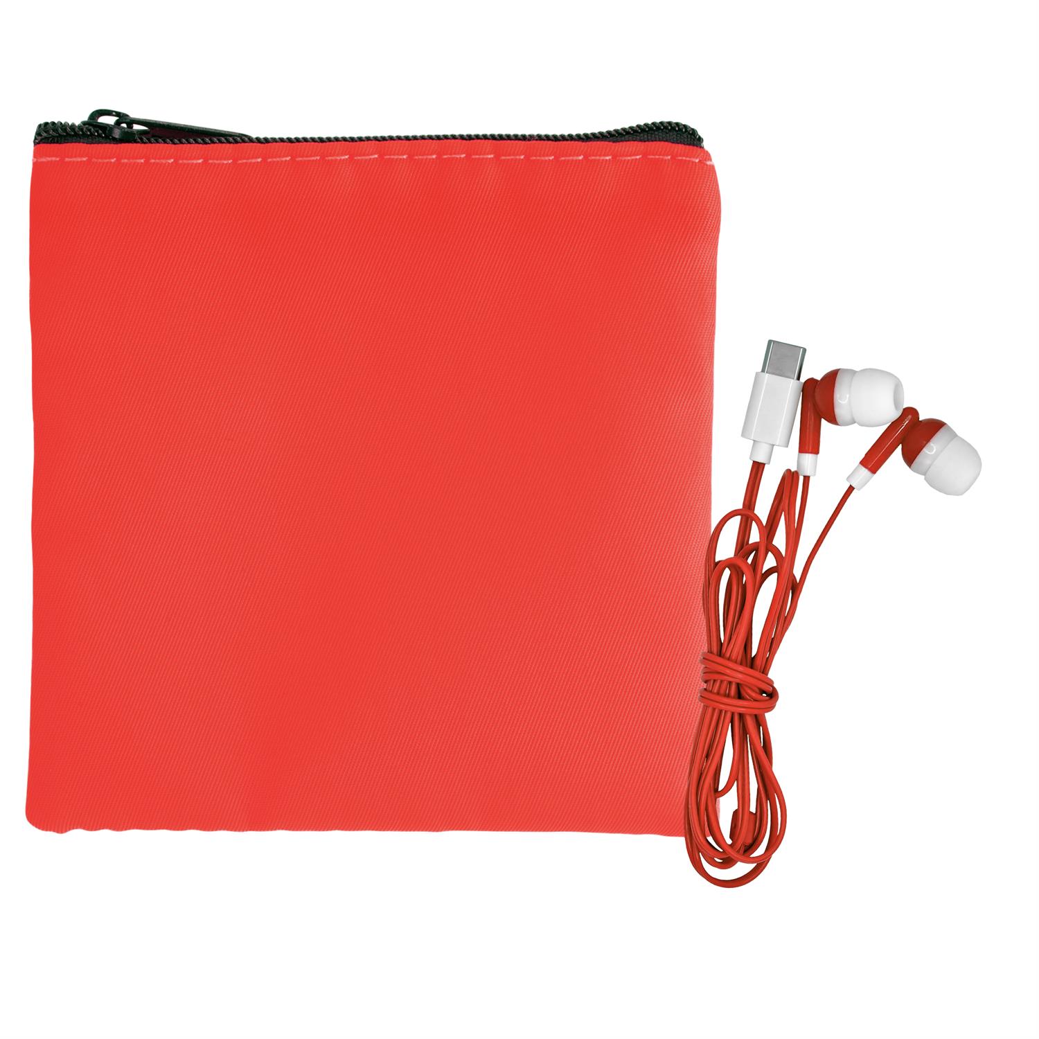Colorful RPET Ear Bud Pouch 1