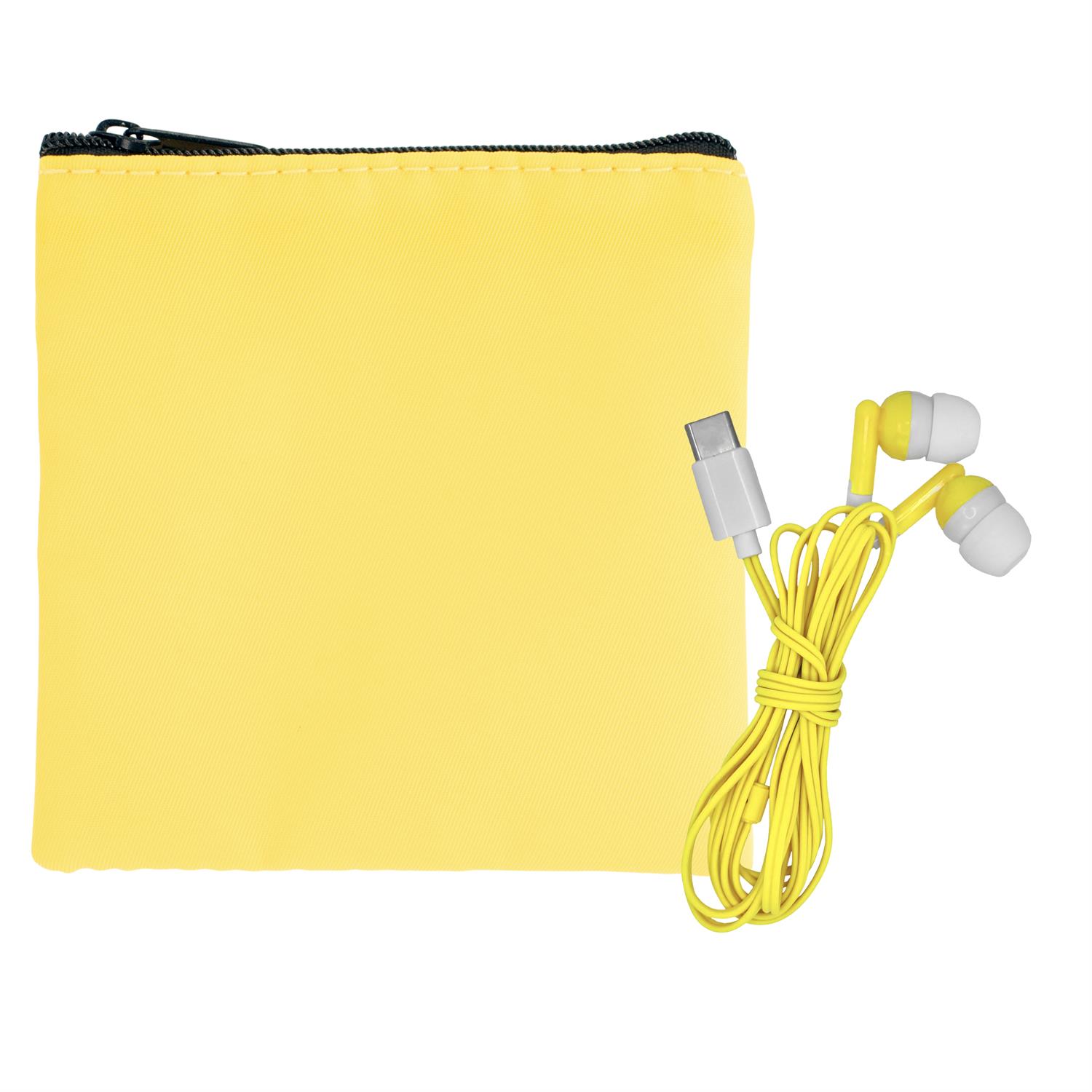 Colorful RPET Ear Bud Pouch 1