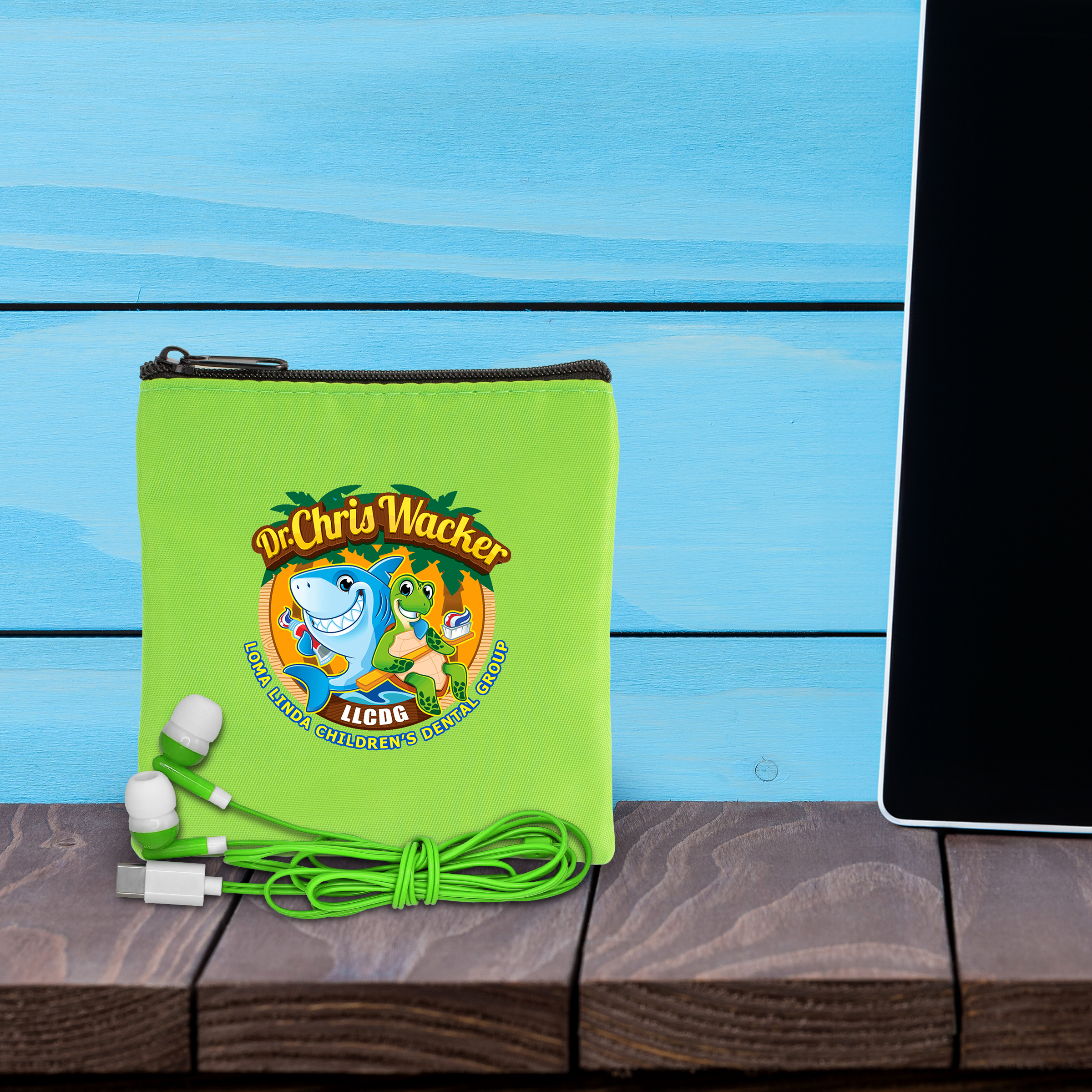 Colorful RPET Ear Bud Pouch 1