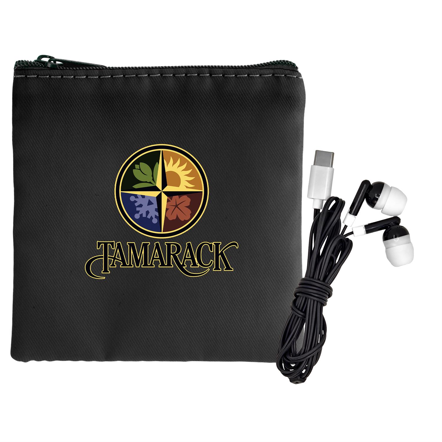 Colorful RPET Ear Bud Pouch 1