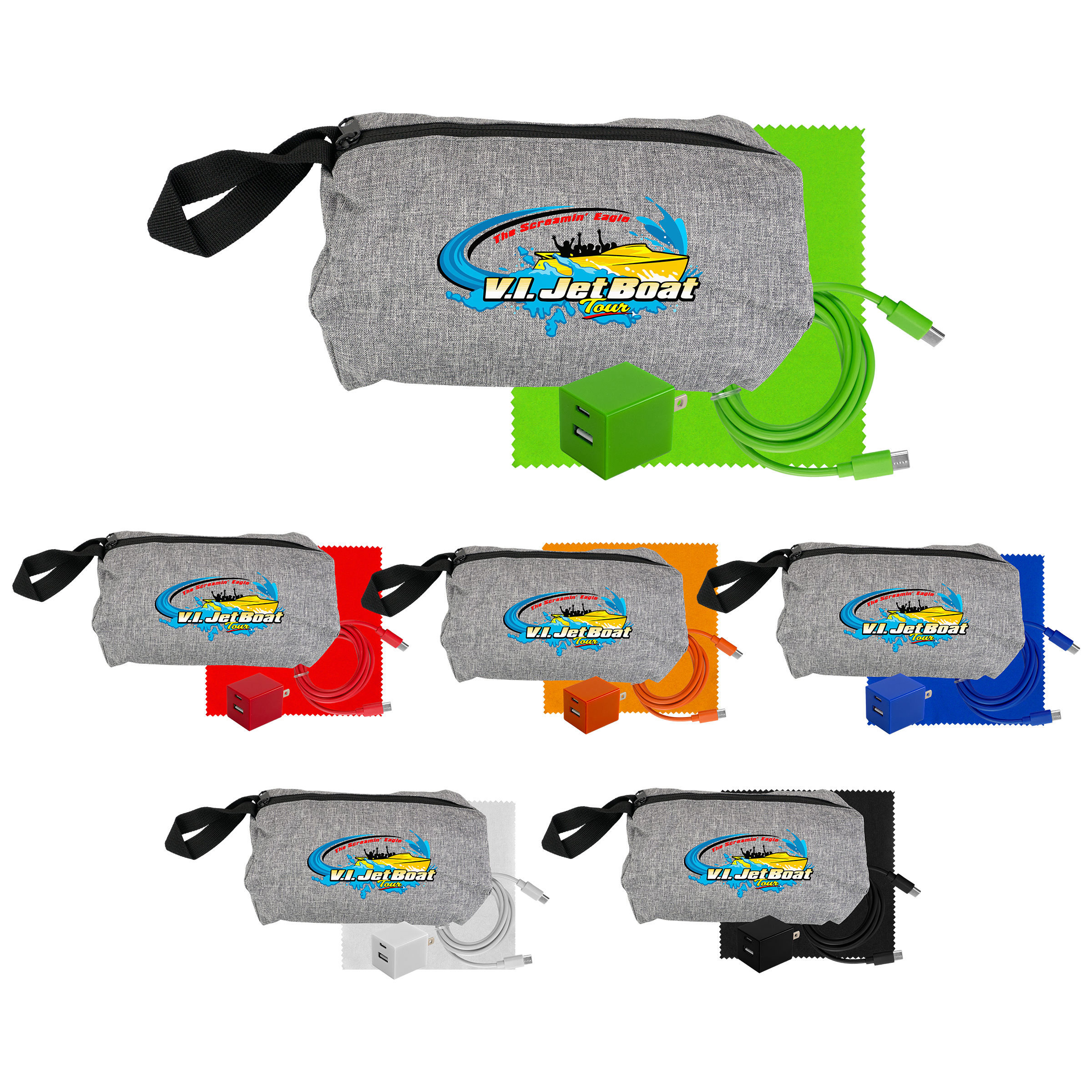 Travel A+C to C Cable, Wall & Cloth Set 1