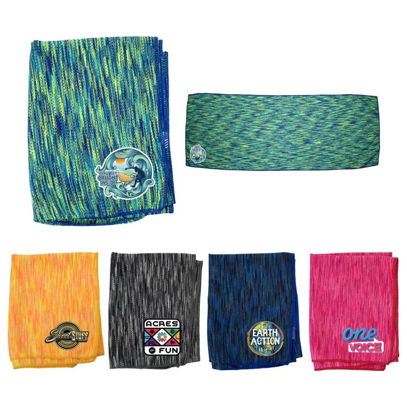 Melange RPET Cooling Towel 1 Melange RPET Cooling Towel 1