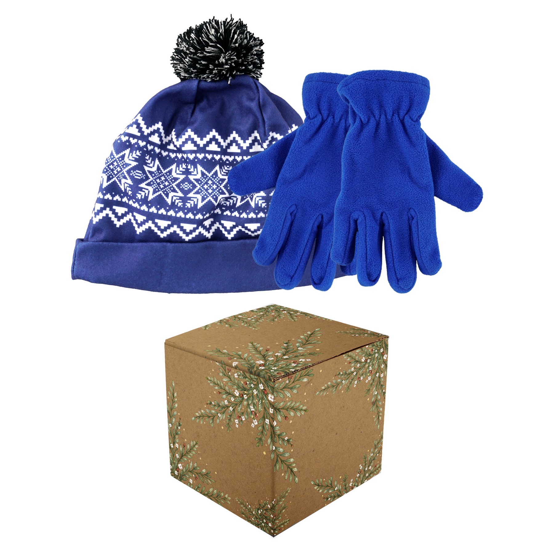 Snowflake Beanie & Gloves Gift Set 1
