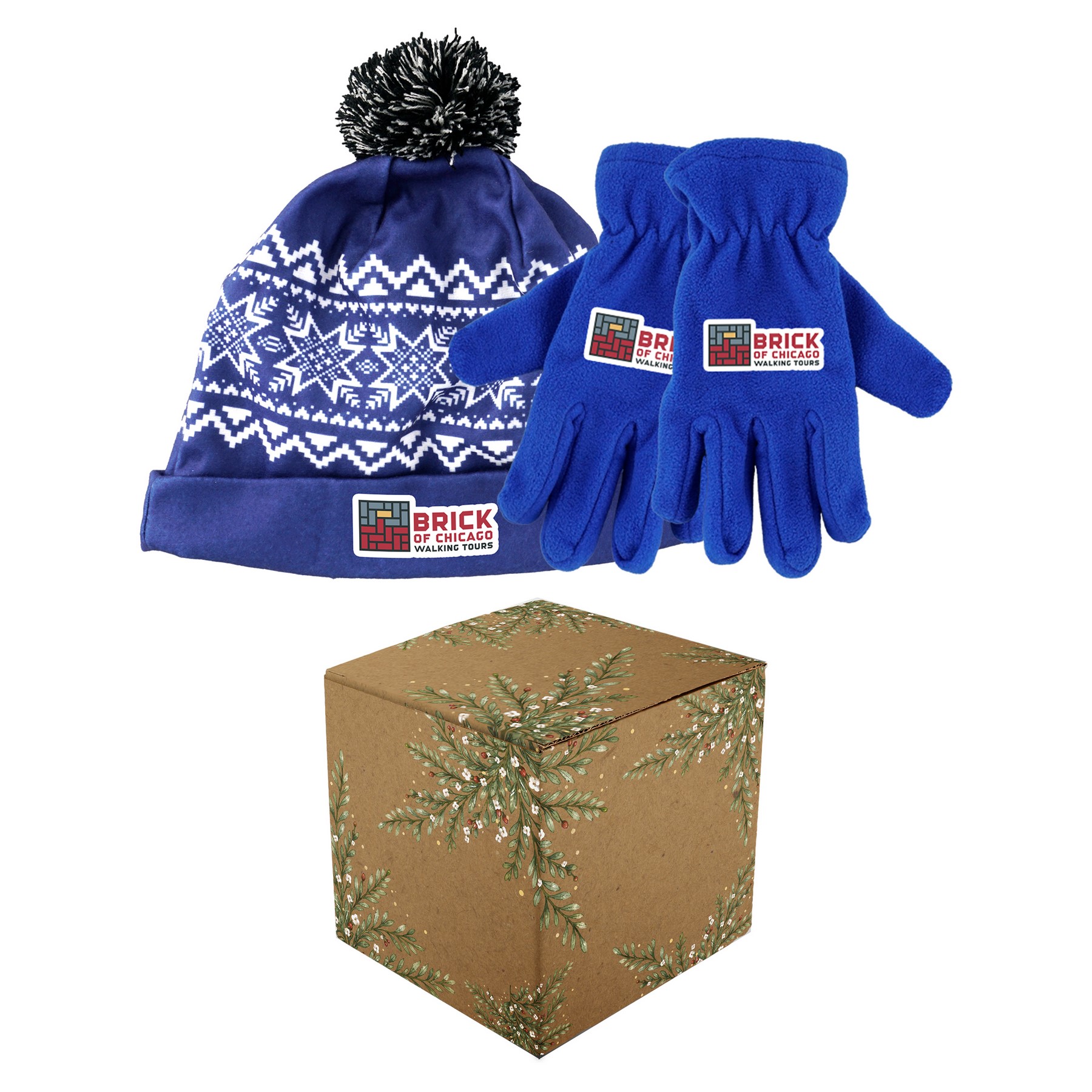 Snowflake Beanie & Gloves Gift Set 1